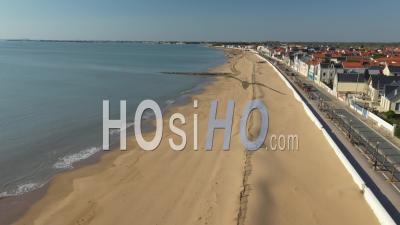 Chatelaillon-Plage Drone Point Of View During Covid-19 Outbreak