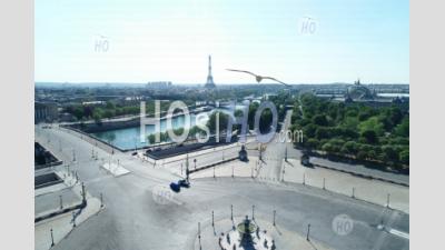 Place De La Concorde In Paris, France. Aerial Photography