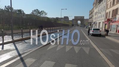Marseille City At Day 21 Of Covid-19 Lockdown, France - Ground Video