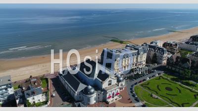 Aerial View Of Cabourg In Normandy - Video Drone Footage