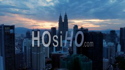 Vue Aérienne Du Paysage Urbain De Kuala Lumpur, Malaisie