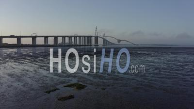 Pont De Saint Nazaire En France Loire Atlantique - Vidéo Prise Par Drone
