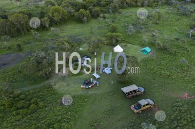Camping At El Karama Eco Lodge, Laikipia County, Kenya - Aerial Photography
