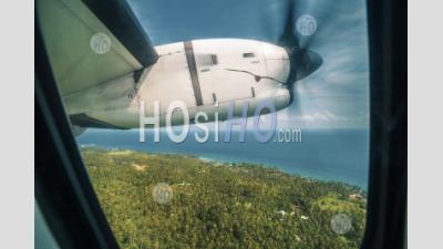 Aeroplane Window View Of Pulau Weh Island, Aceh Province, Sumatra, Indonesia