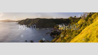 Bay Of Islands Coastline Landscape Seen From Tapeka Point, Russell, Northland Region, North Island, New Zealand