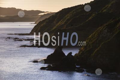 Bay Of Islands Coastline Landscape Seen From Tapeka Point, Russell, Northland Region, North Island, New Zealand