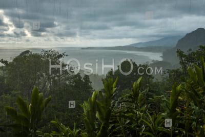 Torrential Rain Storm In The Rainforest At Uvita, Puntarenas Province, Pacific Coast Of Costa Rica
