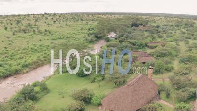 El Karama Eco Lodge, Laikipia, Kenya. Vidéo Aérienne Par Drone