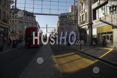 Topshop, Part Of Arcadia Group, With The Shop Closed After Filing For Bankruptcy In Covid-19 Coronavirus Lockdown On Oxford Street, A Famous Shopping Road In London, England, Europe