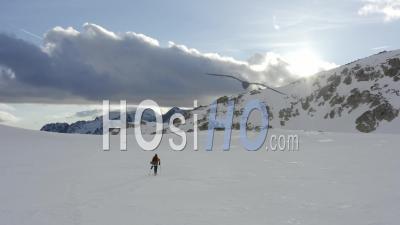 Isola 2000 Alpes-Maritimes Provence Alpes Cote D'azur Parc Du Mercantour Winter - Video Drone Footage