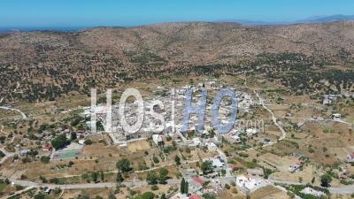 Chios Island, Mesta Village, Greece - Video Drone Footage
