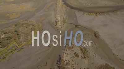 Marshland At A Pond In Camargue, France, Video Drone Footage 