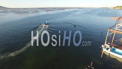 Ferme Ostréicole Sur Etang De Thau - Vidéo Drone