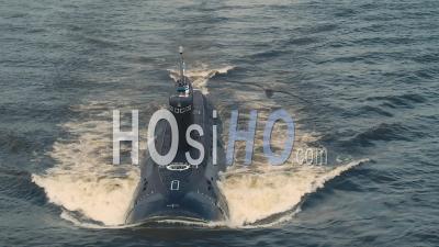 Russian Submarine Dmitriy Donskoi (tk-208) - Video Drone Footage