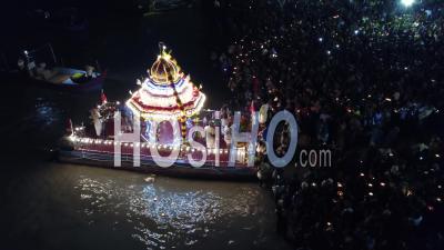 Teppa Tiruvizla, The 43rd Floating Chariot Festival - Video Drone Footage