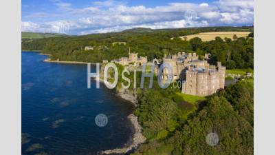 Aerial View Of Culzean Castle In Ayrshire, Scotland, Uk - Aerial Photography
