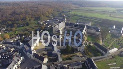 Fontevraud Royal Abbey And - Video Drone Footage