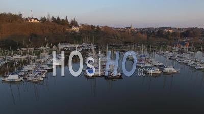 Port Of La Roche-Bernard - Video Drone Footage