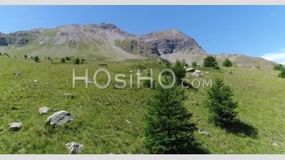 Eyssina Ridge Près Du Col De Vars, Hautes-Alpes, France, Vidéo Prise Par Drone