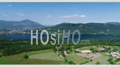 The Avigliana Lakes Near Turin - Video Drone Footage