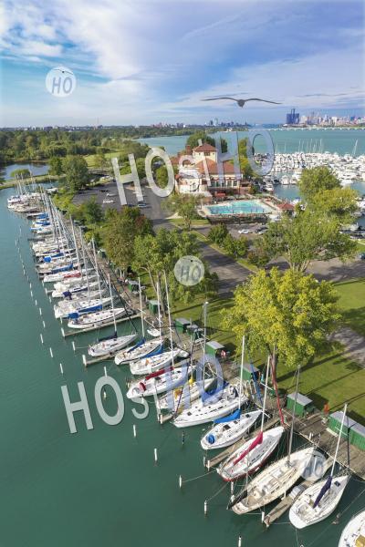 Detroit Yacht Club - Aerial Photography