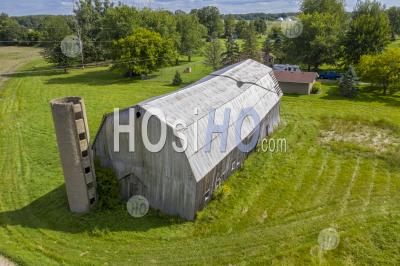 Michigan Barn - Aerial Photography