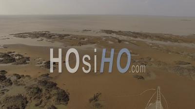 Fishing Site Plaice - Video Drone Footage, St Michel Chef Chef