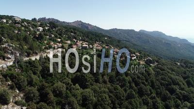 Ospedale Village In Corsica - Video Drone Footage