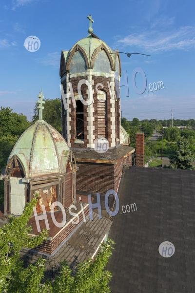 Église Orthodoxe Hongroise De Szent Janos - Photographie Aérienne