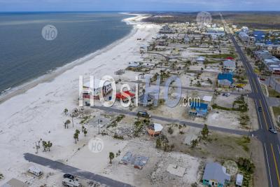 Hurricane Destruction On Florida Panhandle - Aerial Photography