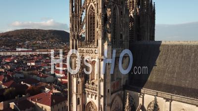 Toul Cathedral And The City Of Toul - Video Drone Footage