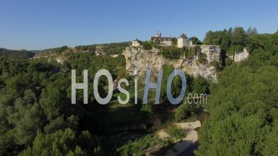 Château De Belcastel Vidéo Drone En été, Lacave