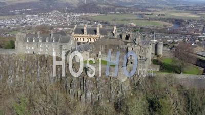Images Aériennes 4k Par Drone Du Château De Stirling à Stirling, Ecosse, Royaume-Uni
