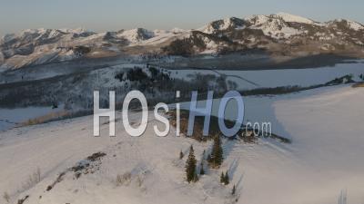 Snowy Mountain - Video Drone Footage