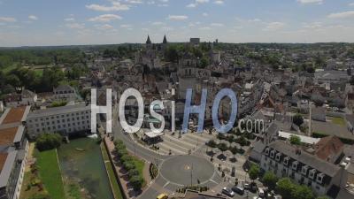 Loches, Cité Royale, Vidéo Drone
