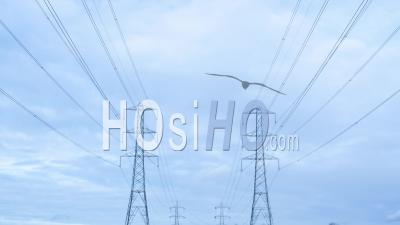 Timelapse Of Electricity Pylons