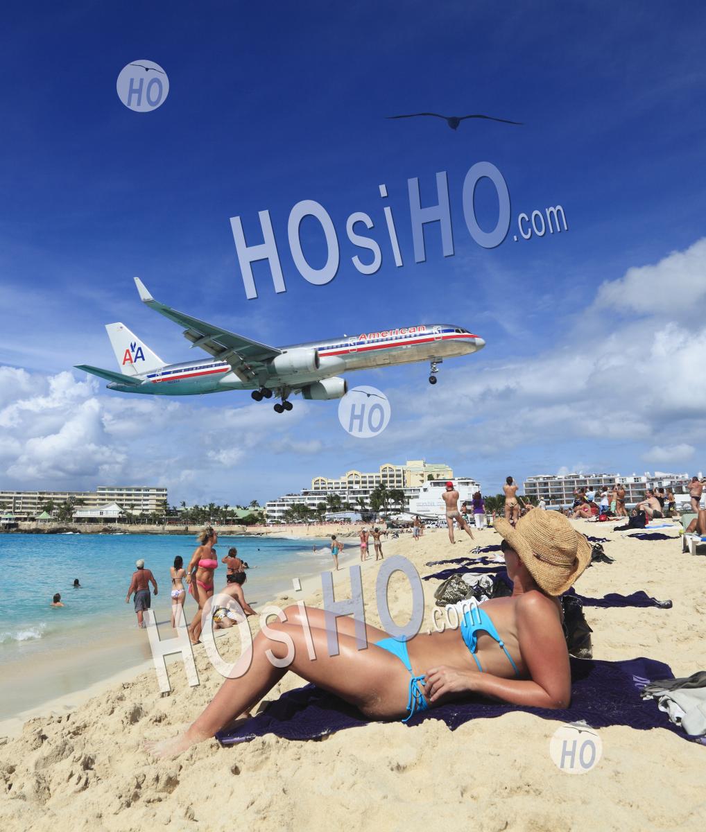 La Plage De L'aéroport Princess Juliana De Saint-Martin, Saint-Martin