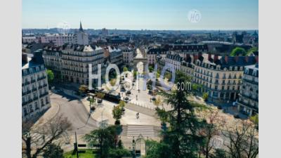 The Square Darcy In Dijon Downtown - Aerial Photography