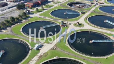 Detroit Sewage Treatment Plant - Video Drone Footage