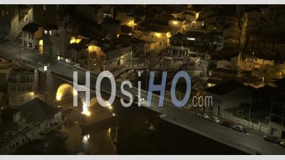Marseille, Vallon Des Auffes, De Nuit En 6k - Vidéo Drone