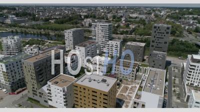 Nouveau Quartier Baud Chardonnet à Rennes, Bretagne, France - Vidéo Drone