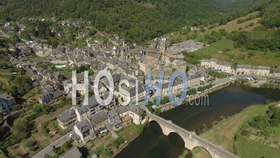 The Village Of Estaing - Video Drone Footage