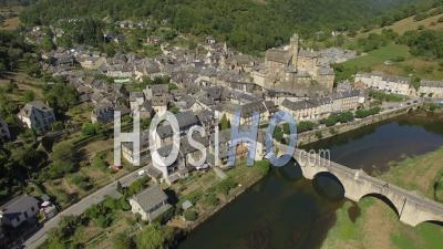 The Village Of Estaing - Video Drone Footage
