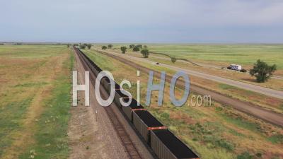 Coal Train - Video Drone Footage