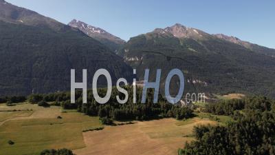 Fort Marie-Christine In Aussois, In Maurienne, Savoie, Viewed From Drone