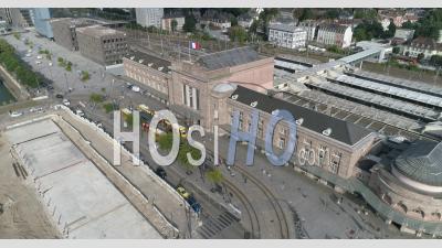 Mulhouse Downtown - Video Drone Footage