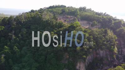 Deforestation Jungle At Hill - Video Drone Footage