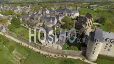  Sainte Suzanne, One Of The Most Beautiful Villages In France Drone Seen By The Spring 