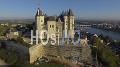 Château De Saumur In Renovation - Video Drone Footage