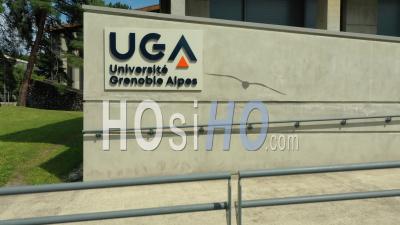 Grenoble Alpes University Urban Campus Called Domaine Universitaire, France, Drone Point Of View